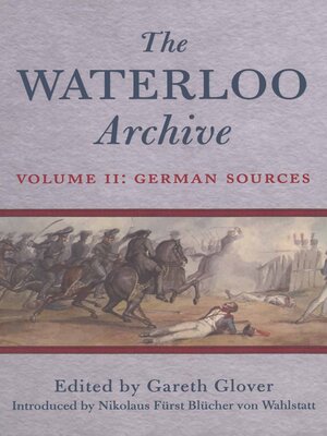 cover image of The Waterloo Archive Volume II